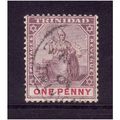 TRINIDAD 1896 SG 115 1d DULL PURPLE AND ROSE FI...