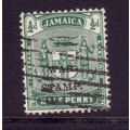 JAMAICA 1917 SG73 1/2d GREEN OPT'D WAR STAMP FI...