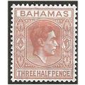 Bahamas 1948 SG151a 1 1/2d Pale Red-Brown Mount...