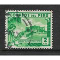 PERU 1938 LOCAL MOTIVES 2c GREEN SG 693 FINE USED#