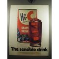1970 Hi-C Grape Drink Ad - The sensible drink