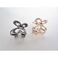 Tiny small dark silver or rose gold butterfly m...
