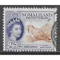 SOMALILAND 1953 QE2 2/- ROCK PIGEON SOMALI BIRD...