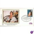 Benham Silk FDC 1980 - H.M Queen Mother 80th Bi...