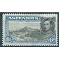 Ascension Island 1944 SG43a 6d Black & Blue Per...