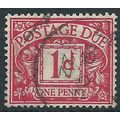 1914 D1 1d Red Postage Due Fine Used