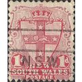 NEW SOUTH WALES, Escutcheon, red 1906, 1d