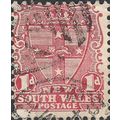 NEW SOUTH WALES, Escutcheon, red 1905, 6d