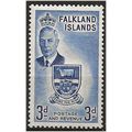 Falkland Islands 1952 SG176 3d Deep Ultramarine...