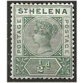 St Helena 1897 SG46 1/2d Green Mounted Mint . ..