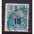 EAST GERMANY DDR 1954 SURCHARGE 10pf ON 12pf VA...