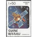 GUINEA BISSAU, SPACE, Satellite, blue 1983, 1p50