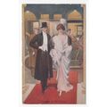 Elegant Lady and Gentleman Supper at the Savoy ...