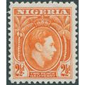 Nigeria 1941 2½d orange SG 52b unused