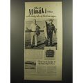 1953 Canadian National Railways Ad - Relax at Minaki Ontario