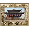 China Laser Engraved Wood Picture Frame Landsca...