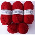 180g Wendy Mode dk yarn 50% merino wool red