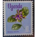 QEII Uganda 1969 Flowers 10c Grewia Similis Unm...