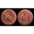 Australia Two Cent 1970 Used Coin Frilled neck-...
