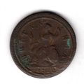 Great Britain. George I. Halfpenny 1721. dy18799