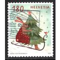 SWITZERLAND 2022: CHRISTMAS - 180c USED (G21)