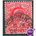 GB stamps 1902-10 KEV11 - 1d SG219 London 41