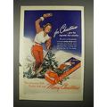 1940 Chesterfield Cigarettes Ad - For Christmas