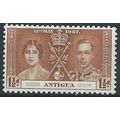 Antigua 1937 SG96 1 1/2d Yellow-Brown Coronatio...
