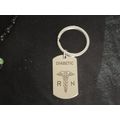 Solid medical alert Diabetic keyring car handba...