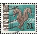 TANZANIA, FISH, Spiny Seahorse, blue-green 1967...