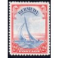 1940 BERMUDA SG112a 2d ULTRAMARINE & SCARLET M/...