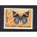 PAPUA NEW GUINEA 1966 BUTTERFLIES SG90 50c APAT...