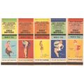 CT Bridgeport Matchcover Set Pin Up / Nudes / G...