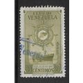 VENEZUELA 1948 30c OLIVE MERCHANT MARINE FREIGH...