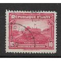 HAITI 1933 10c RED FORT NATIONAL SG 318 FINE USED