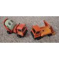 matchbox super kings skip hire and cement mixer...