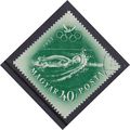 HUNGARY 1952 OLYMPIC GAMES 40f SWIMMING USED SG...