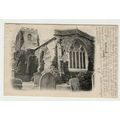 POSTCARD WARDEN Church Bedfordshire with Boston...