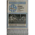 1970 programme Manchester City v. Derby County,...
