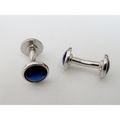 Cuff Links Cufflinks Dress Shirt Studs Blue Cab...