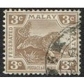 Federated Malay States 1904 3c Brown wmk MCrown...