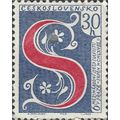 CZECHOSLOVAKIA, Slavonic Congress, blue & red 1...