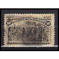 Used 237 10c Columbus Presenting Natives Fine R...