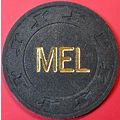 MEL Card Room. $100 Vintage Casino Chip. San Ra...