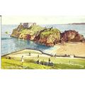 Wales TENBY St Catherine's Island Art Postcard ...