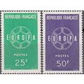 France 1959 Michel 1262 - 1263 Neuf ** Cote (20...