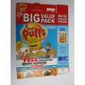Quaker Sugar Puffs 2009 Cereal Box Honey Monste...