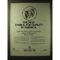 1989 Buick Cars Ad - The new symbol for quality...