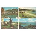 OBAN, SCOTLAND multiview used vintage postcard ...