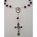 Purple Auto Rosary, Amethyst, February Birthsto...